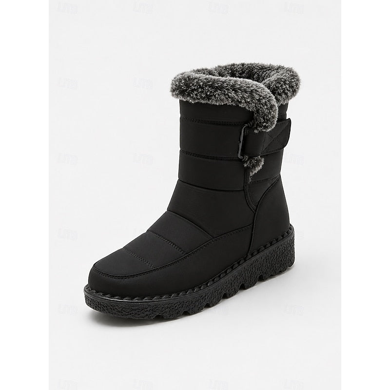 Damen Boots schwarz mit warmem Fleece-Innenfutter - 6 - Atelier-Zofia