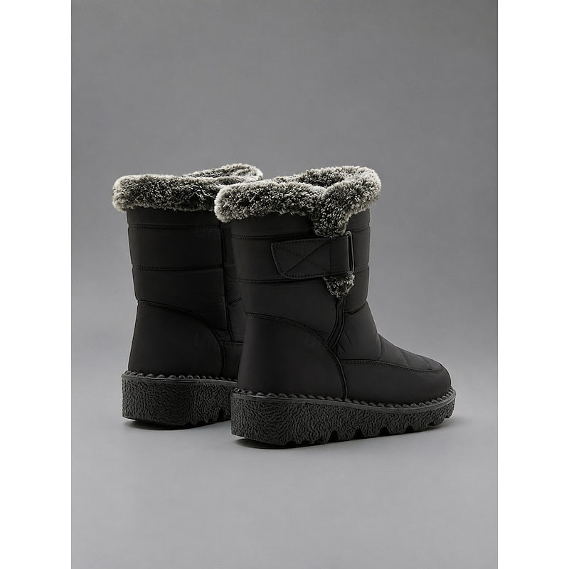 Damen Boots schwarz mit warmem Fleece-Innenfutter - 9 - Atelier-Zofia