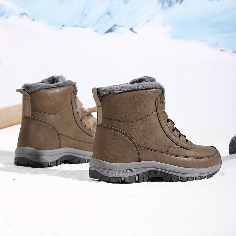 Boots Damen schwarz mit warmem Futter und rutschfester Sohle - 5 - Atelier-Zofia