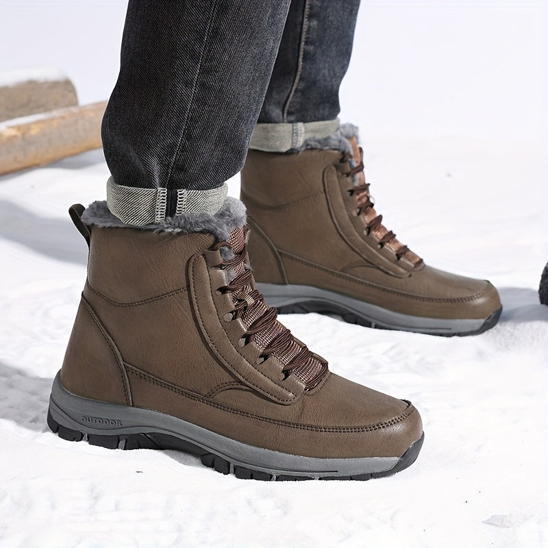Boots Damen schwarz mit warmem Futter und rutschfester Sohle - 11 - Atelier-Zofia