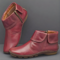 Boots Damen rot mit Reißverschluss und weichem Schnitt - 1 - Atelier-Zofia