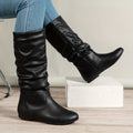 Stiefel Damen schwarz figurbetont mit Reißverschluss - 7 - Atelier-Zofia