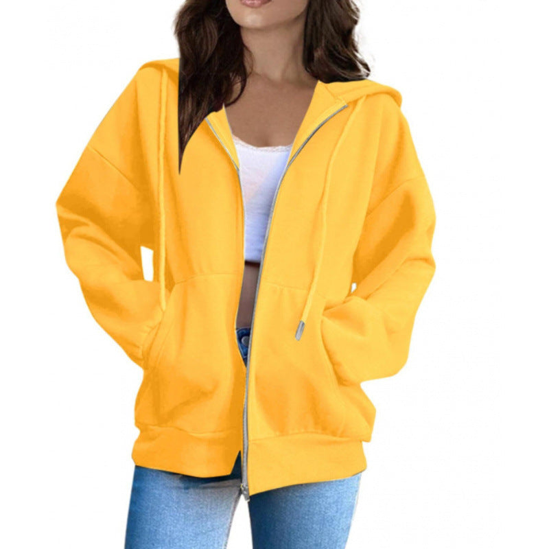 Hoodie Damen lila lässig mit Reißverschluss und Kapuze - 2 - Atelier-Zofia