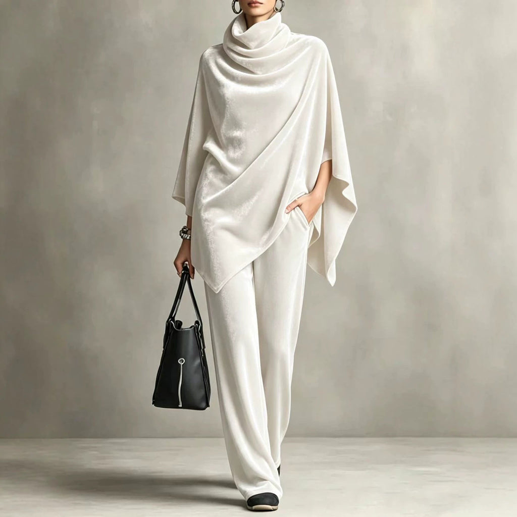 Outfit Damen braun weit geschnitten mit Rollkragen - 2 - Atelier-Zofia