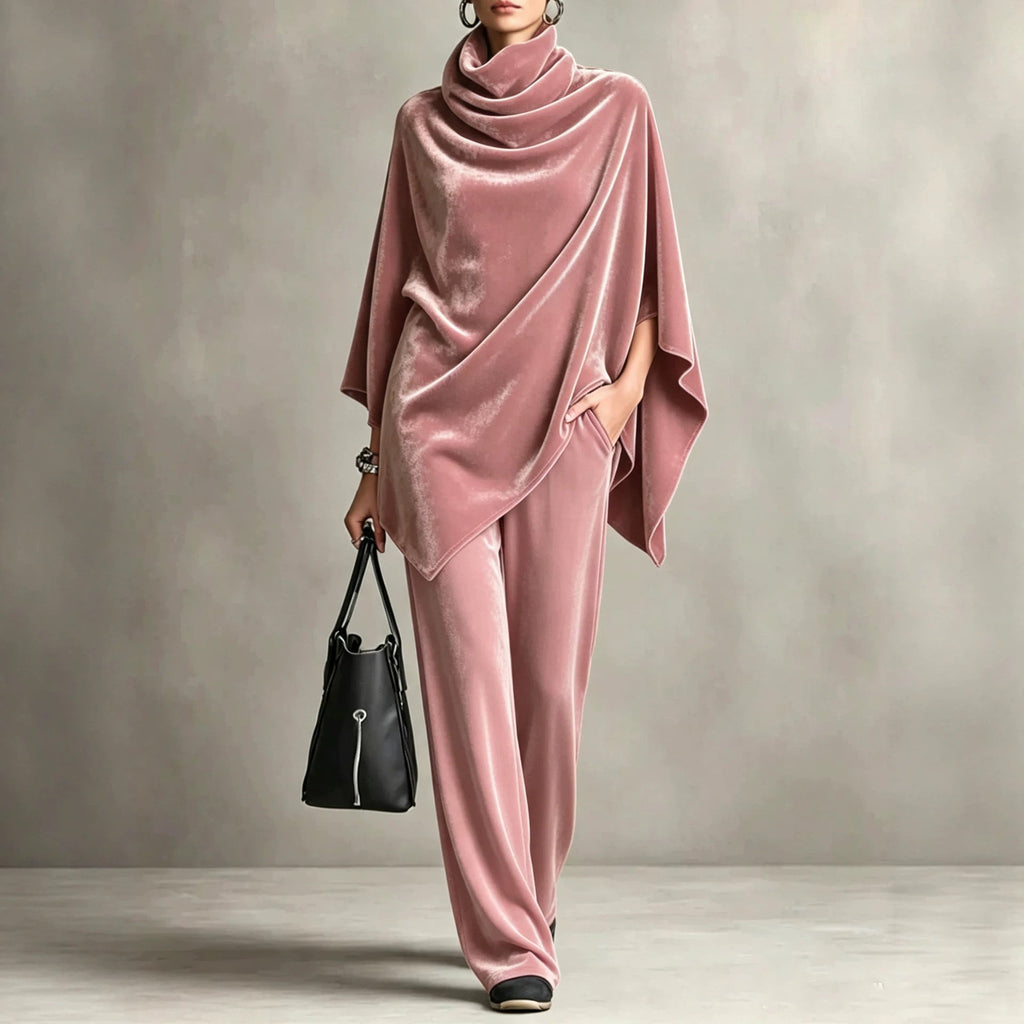 Outfit Damen braun weit geschnitten mit Rollkragen - 5 - Atelier-Zofia