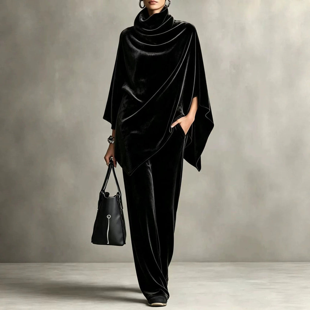 Outfit Damen braun weit geschnitten mit Rollkragen - 9 - Atelier-Zofia