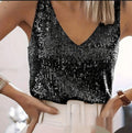 Bluse Damen schwarz figurbetont mit V-Ausschnitt - 2 - Atelier-Zofia