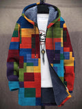 Jacke Herren bunt mit Kapuze und lässigem Schnitt - 1 - Atelier-Zofia