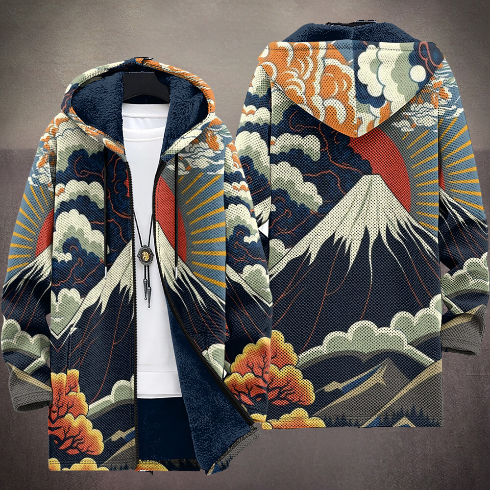 Jacket Herren mehrfarbig mit Kapuze und kreativem Design - 2 - Atelier-Zofia