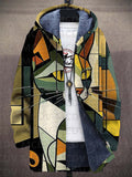 Hoodie Herren bunt mit Katzenmotiv und lässigem Schnitt - 1 - Atelier-Zofia