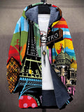 Jacke Herren bunt mit Kapuze und kreativen Motiven - 1 - Atelier-Zofia