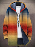 Jacke Herren mit Kapuze in buntem Farbverlauf und langen Ärmeln - 1 - Atelier-Zofia