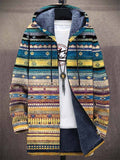 Jacket Men bunt mit Kapuze und bequemer Passform - 1 - Atelier-Zofia