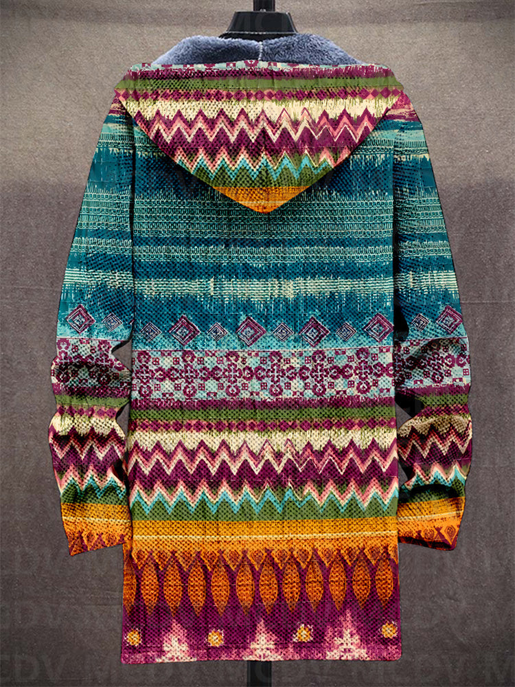 Jacket Men bunt mit Kapuze und langen Ärmeln - 2 - Atelier-Zofia