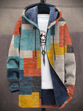 Jacket Men bunt mit Kapuze und bequemer Passform - 1 - Atelier-Zofia