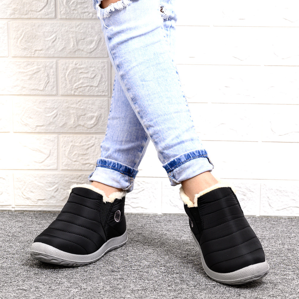 Modische Damen Stiefeletten im komfortablen Slip-On Stil - 2 - Atelier-Zofia