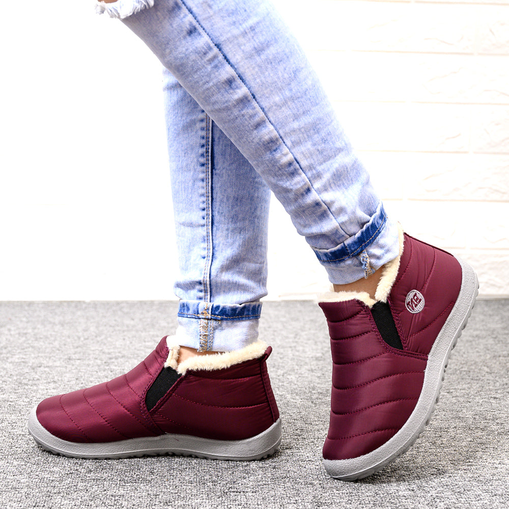 Modische Damen Stiefeletten im komfortablen Slip-On Stil - 6 - Atelier-Zofia