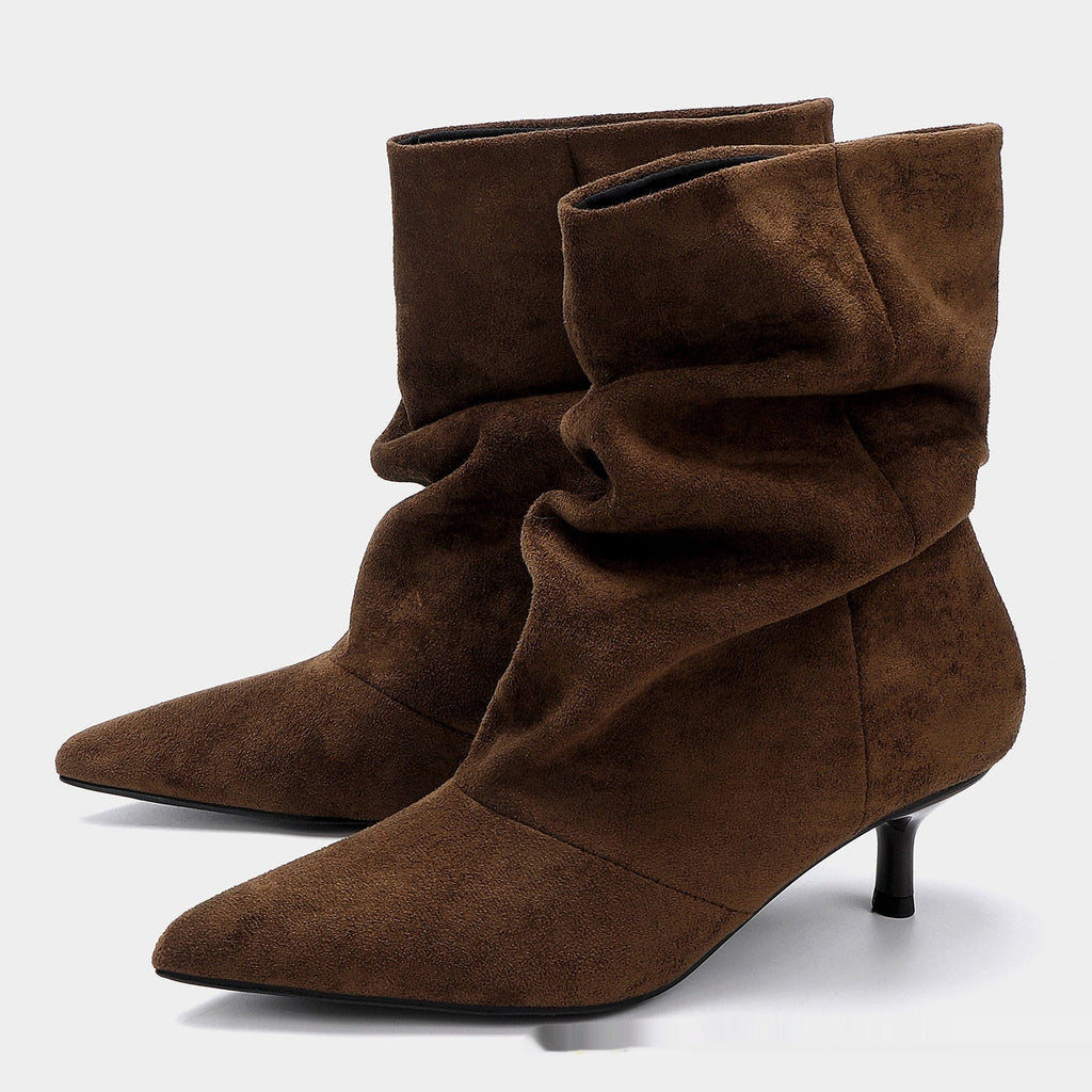 Damen Stiefel im Slouchy-Stil mit Spitzem Zeh - 3 - Atelier-Zofia