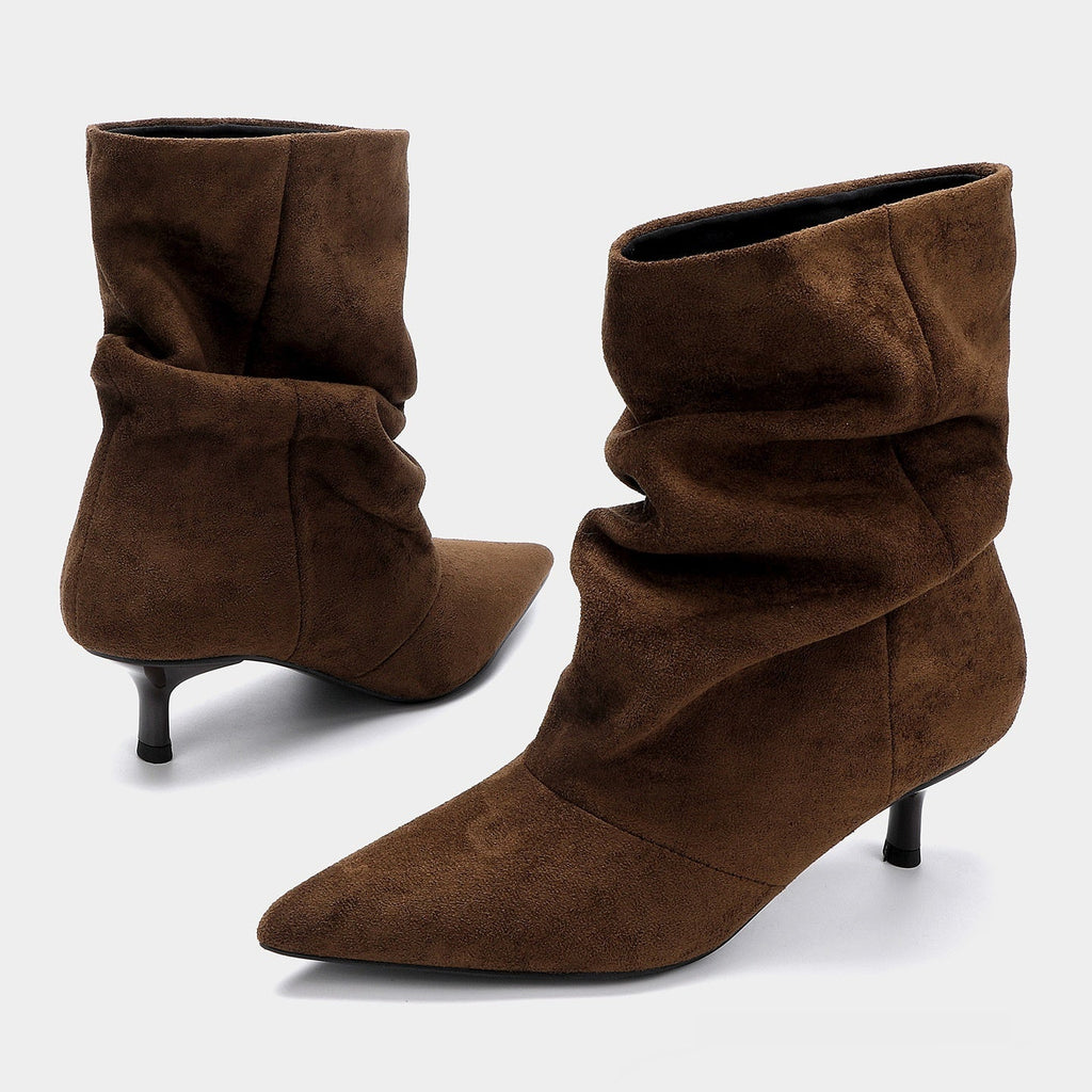 Damen Stiefel im Slouchy-Stil mit Spitzem Zeh - 5 - Atelier-Zofia