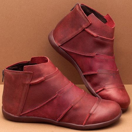 Damen Stiefel mit flacher Sohle für lässige Anlässe - 5 - Atelier-Zofia
