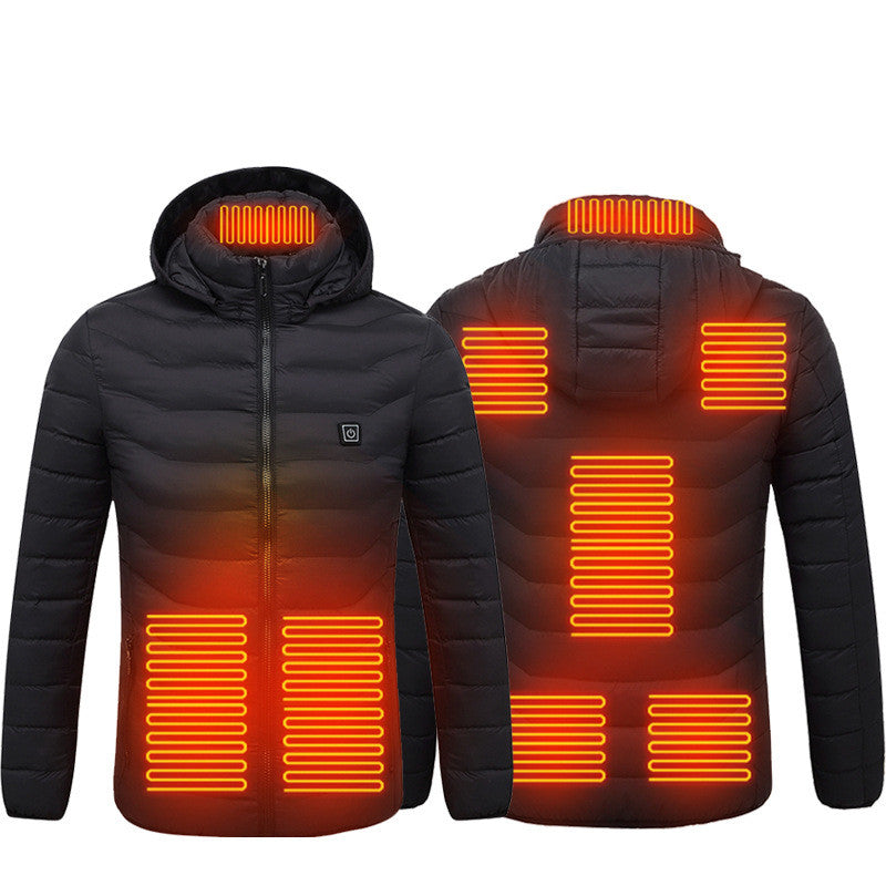 Leichte Herren Heizjacke mit Abnehmbarer Kapuze für Jedes Wetter - 4 - Atelier-Zofia