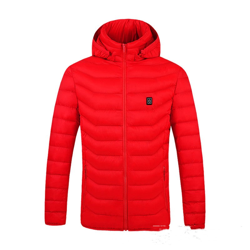 Praktische Heizjacke für Herren mit bequemer Kapuze - 3 - Atelier-Zofia