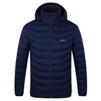 Leichte Heizjacke für Herren mit abnehmbarem Kragen - 2 - Atelier-Zofia