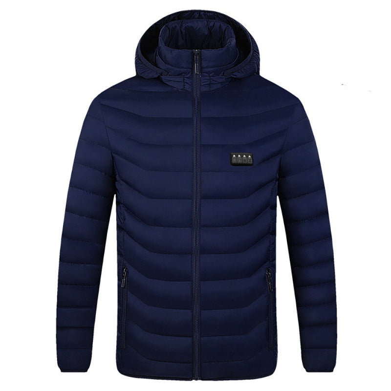 Leichte Heizjacke für Herren mit abnehmbarem Kragen - 2 - Atelier-Zofia