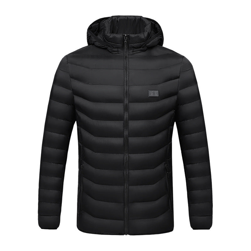 Leichte Heizjacke für Herren mit abnehmbarem Kragen - 3 - Atelier-Zofia