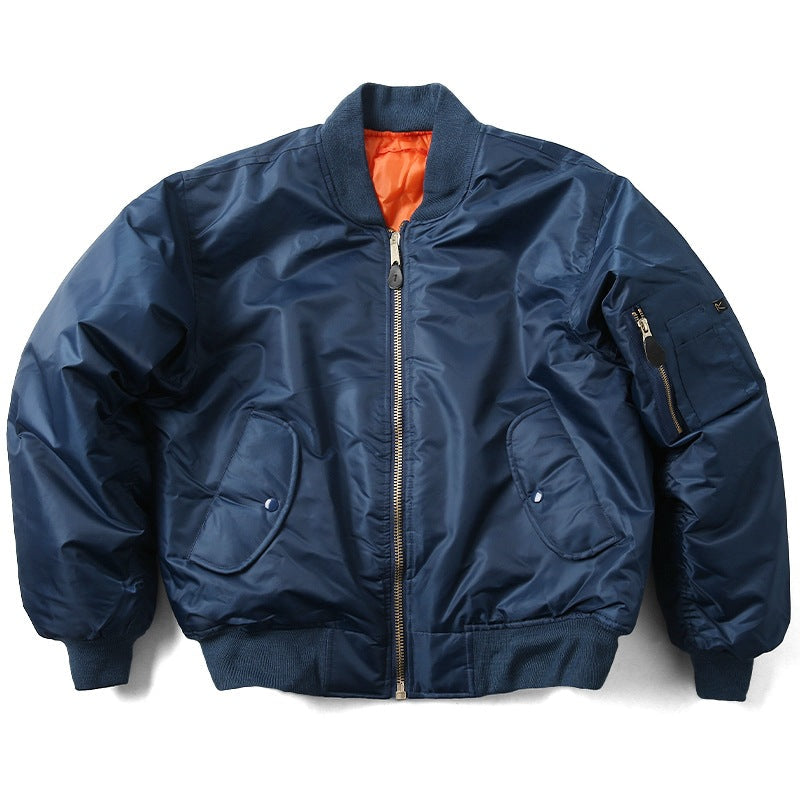 Damen Bomberjacke im lässigen Design mit 3D-Taschen - 1 - Atelier-Zofia