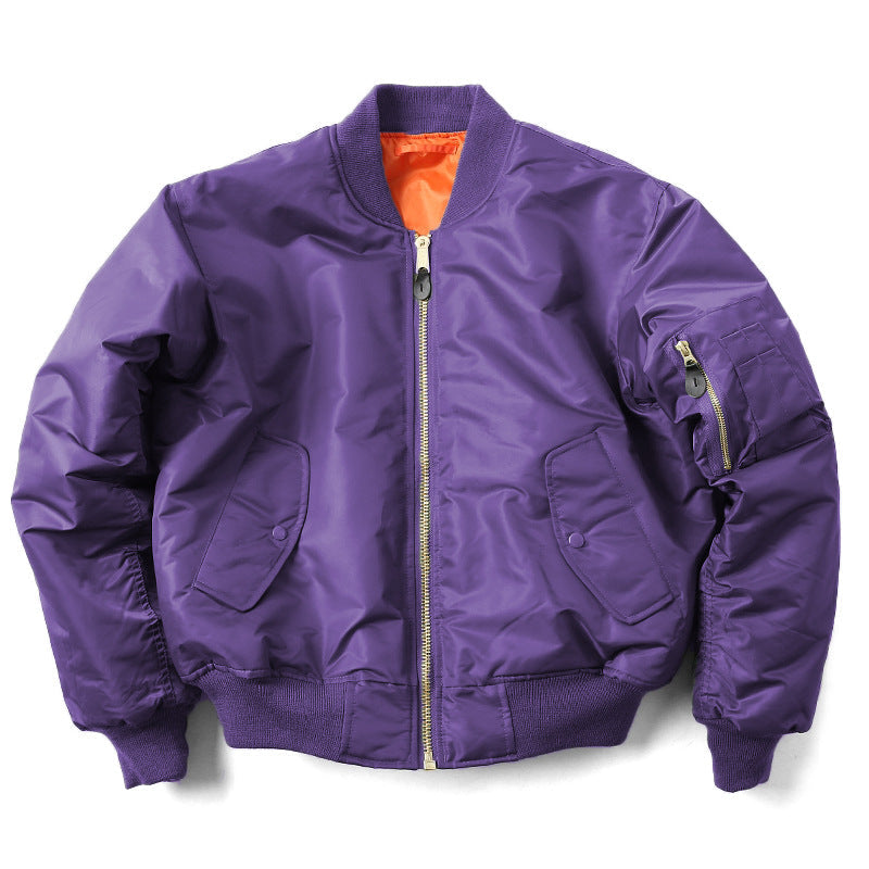 Damen Bomberjacke im lässigen Design mit 3D-Taschen - 2 - Atelier-Zofia