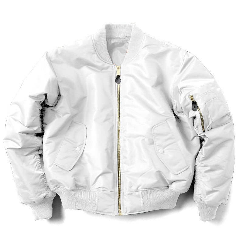Damen Bomberjacke im lässigen Design mit 3D-Taschen - 3 - Atelier-Zofia