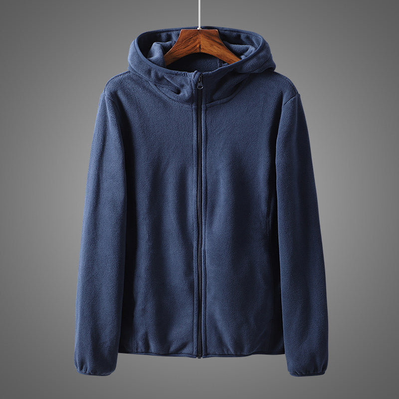 Damen Kapuzenjacke im Bequemen Schnitt mit Zipper - 3 - Atelier-Zofia