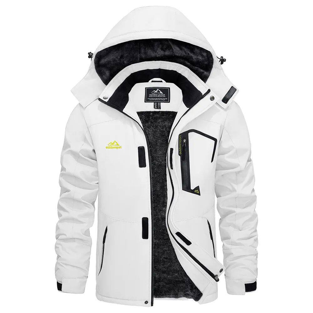 Moderne Herren Winterjacke mit abnehmbarer Kapuze für kalte Tage - 4 - Atelier-Zofia
