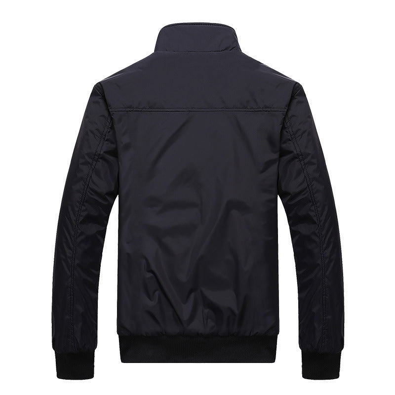 Stilvolle Herrenjacke mit Stehkragen für Freizeitaktivitäten - 3 - Atelier-Zofia