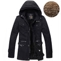 Elegante Herrenjacke mit abnehmbarer Kapuze und winddichtem Schutz - 2 - Atelier-Zofia