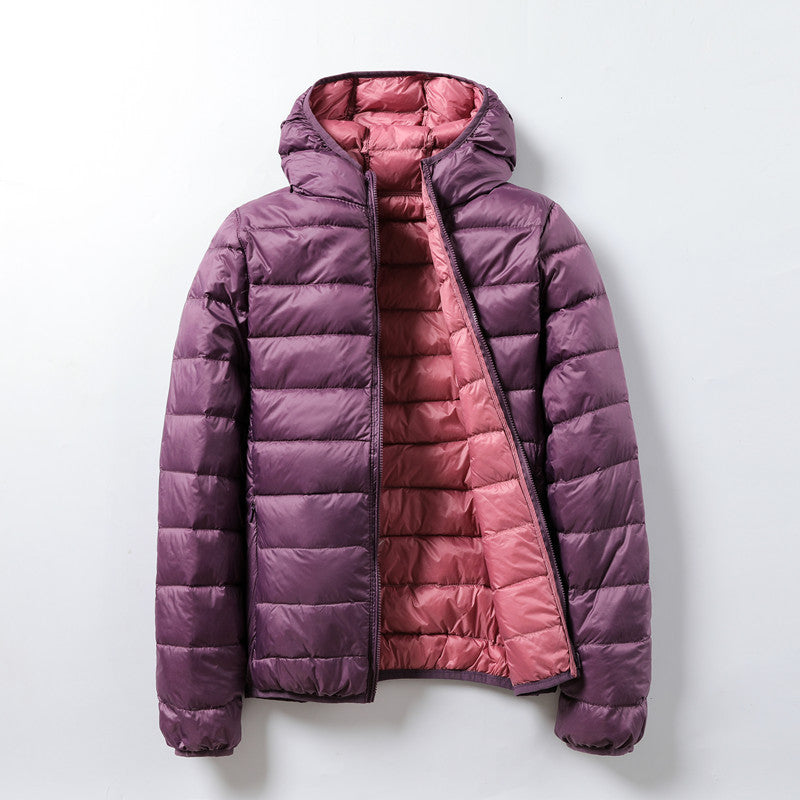 Damen Steppjacke mit Kapuze für kalte Tage - 3 - Atelier-Zofia