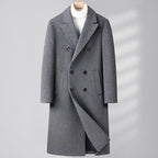 Klassischer Herrenmantel im Slim-Fit Doppelreiher-Design mit praktischen Seitentaschen - 2 - Atelier-Zofia