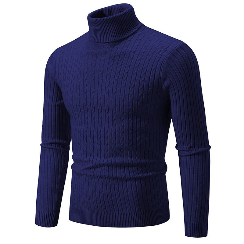 Stilvoller Slim Fit Pullover für Herren mit Rollkragen - 3 - Atelier-Zofia