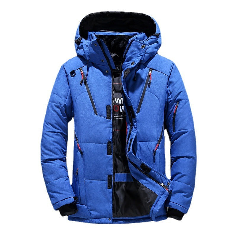 Herren Slim-Fit Winterjacke mit Kapuze und praktischen Taschen - 3 - Atelier-Zofia