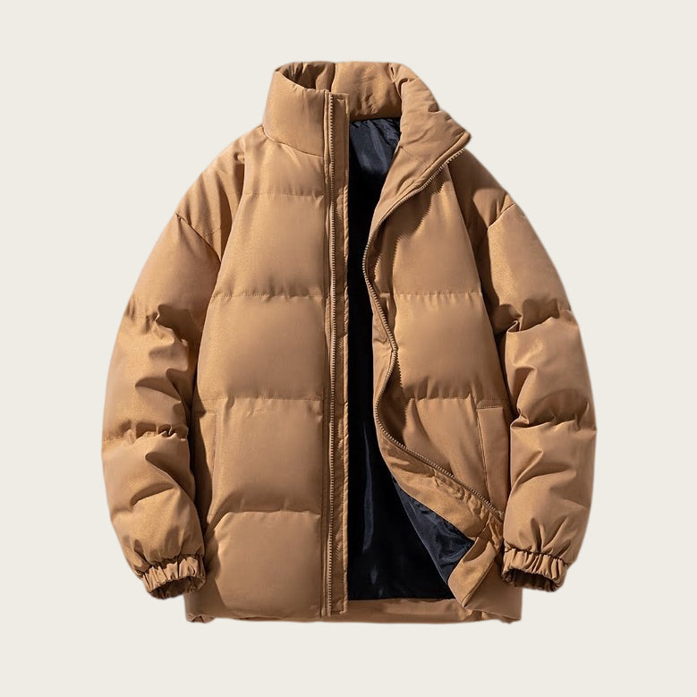Stylische Herren Steppjacke mit Stehkragen für frische Tage - 1 - Atelier-Zofia