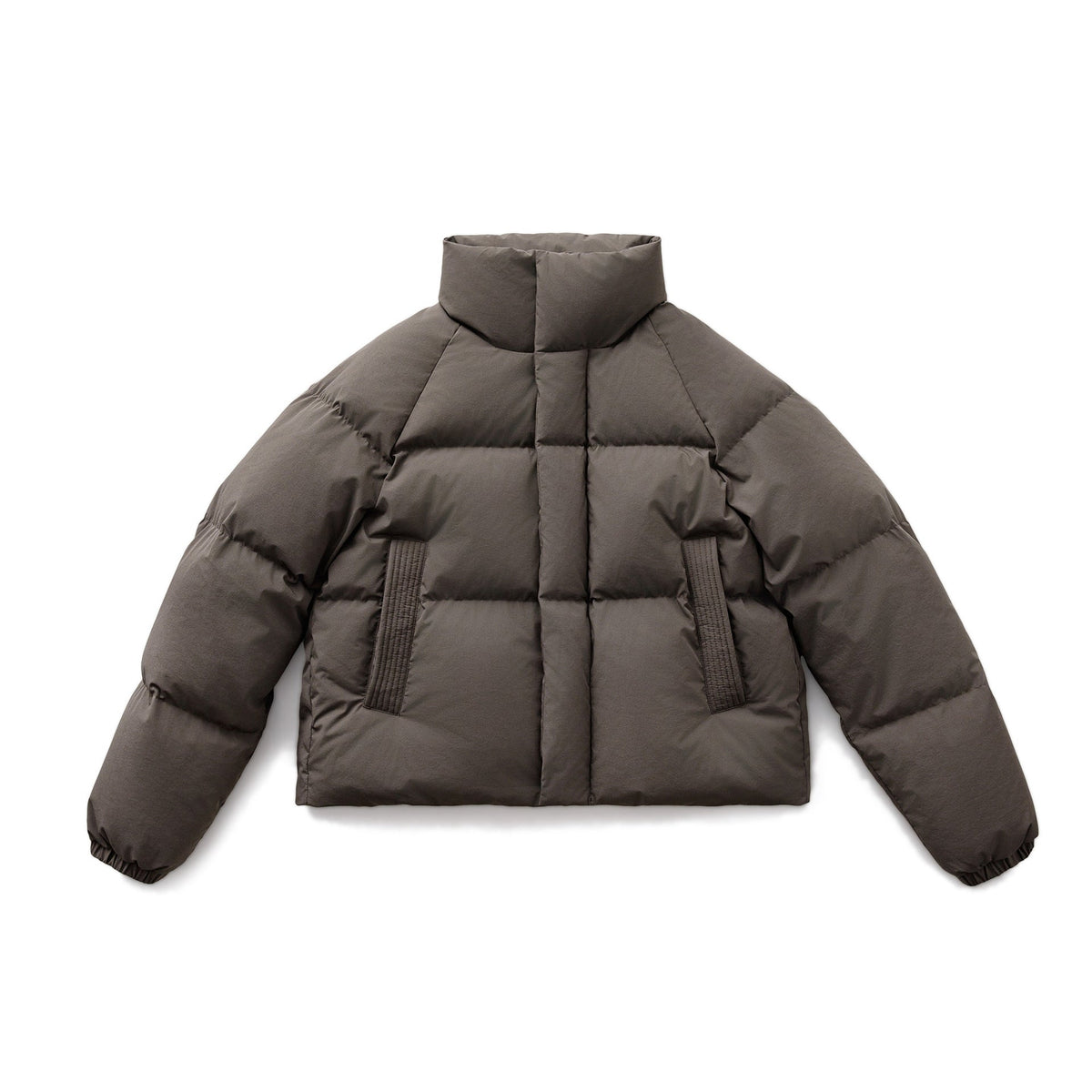 Modische Damen Steppjacke im Cropped-Design mit Stehkragen - 2 - Atelier-Zofia