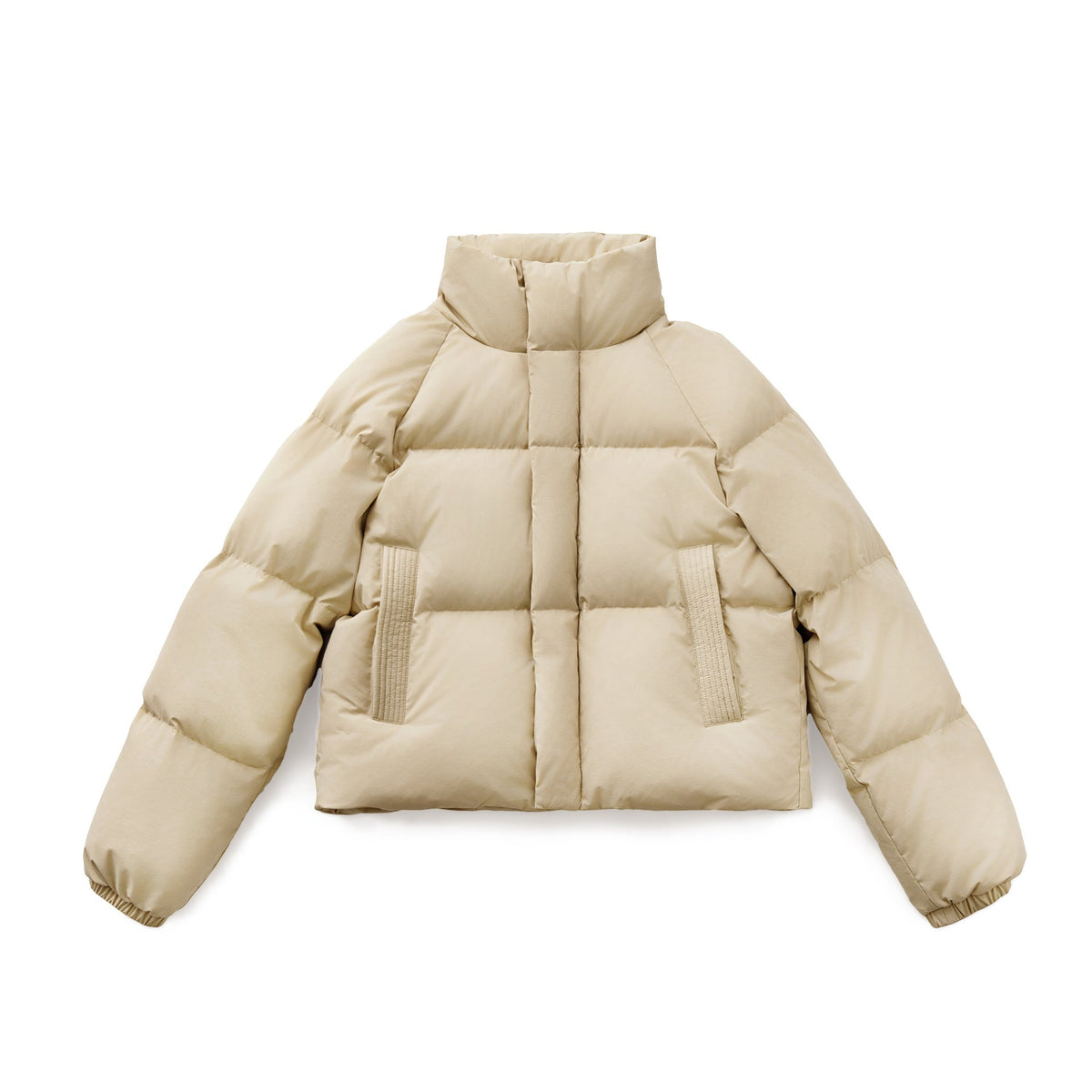 Modische Damen Steppjacke im Cropped-Design mit Stehkragen - 3 - Atelier-Zofia