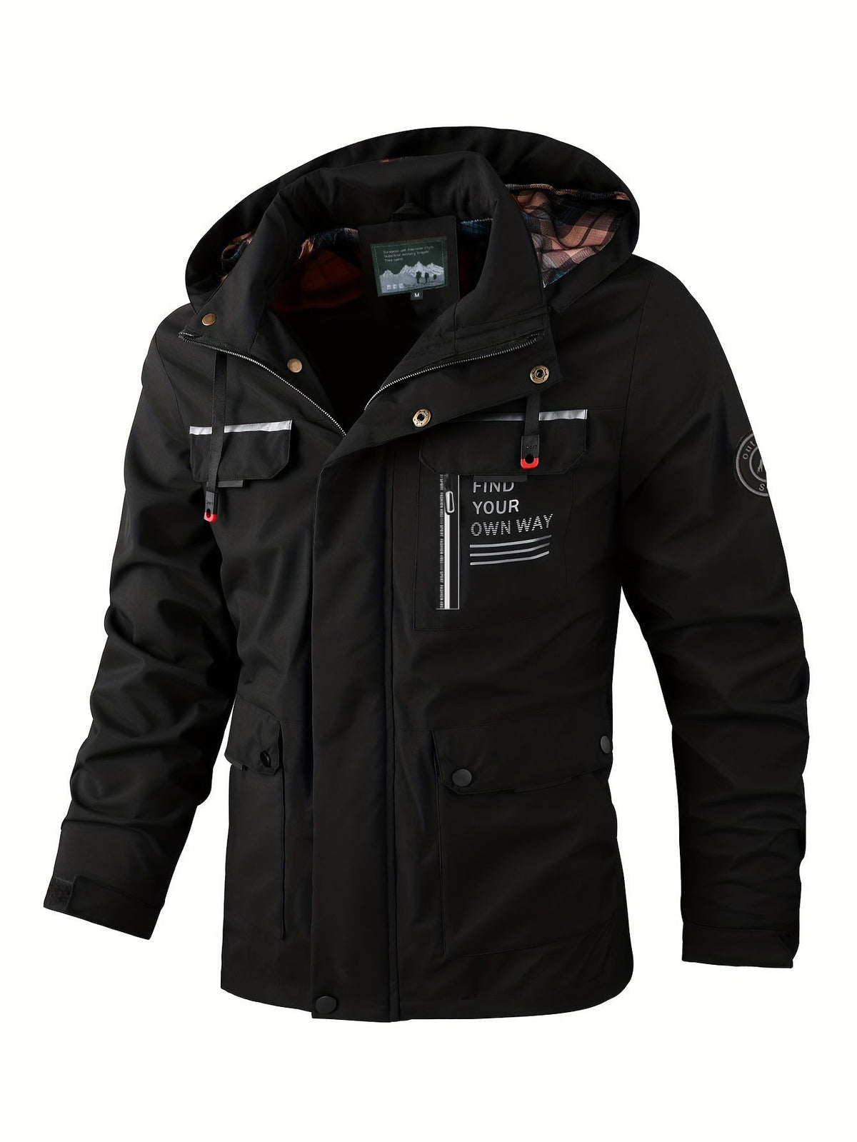 Herrenjacke Slim Fit mit Praktischen Taschen für Freizeit - 1 - Atelier-Zofia