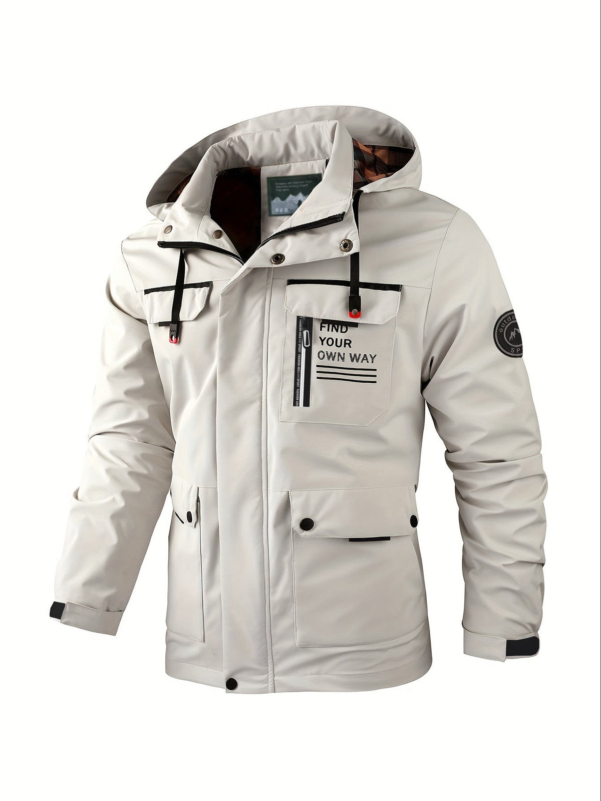 Herrenjacke Slim Fit mit Praktischen Taschen für Freizeit - 3 - Atelier-Zofia