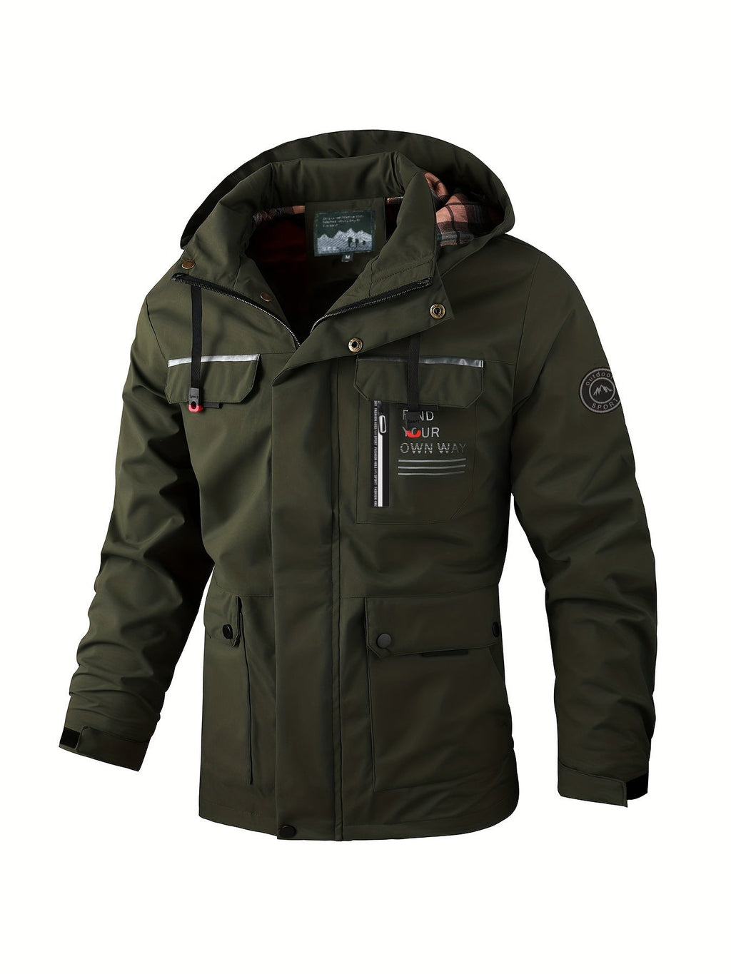 Herrenjacke Slim Fit mit Praktischen Taschen für Freizeit - 7 - Atelier-Zofia