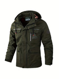 Herrenjacke Slim Fit mit Praktischen Taschen für Freizeit - 7 - Atelier-Zofia