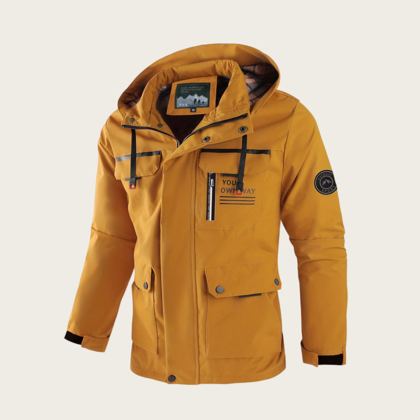 Herrenjacke Slim Fit mit Praktischen Taschen für Freizeit - 8 - Atelier-Zofia