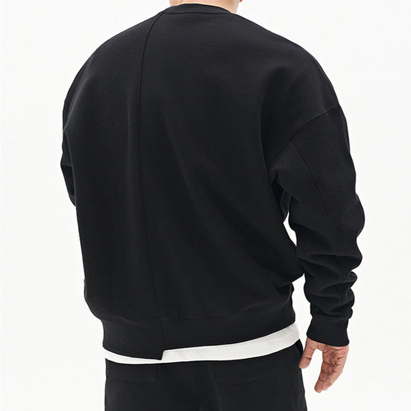 Bequemer Herrenpullover mit Rundhalsausschnitt für jeden Tag - 1 - Atelier-Zofia