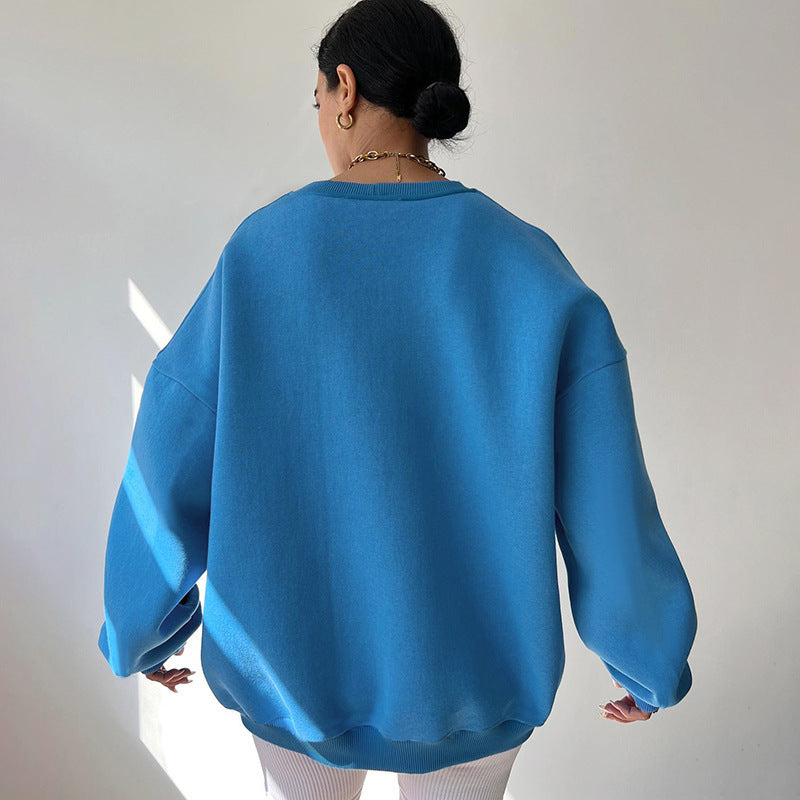 Damen Sweater im Relaxed Fit mit Rundem Ausschnitt - 2 - Atelier-Zofia